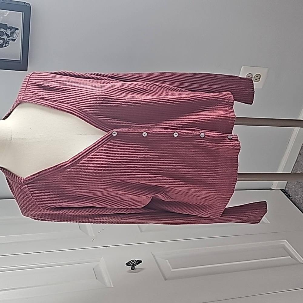 Burgundy cardigan